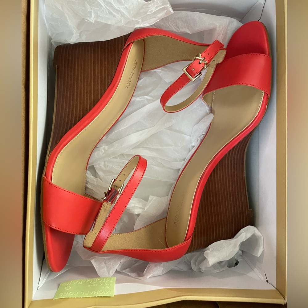 Michael Kors Sea Coral Woman’s Wedge Heel (New)